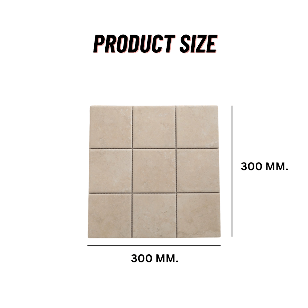 โมเสคเซรามิค TIMELESS TILES รุ่น RAWRY 30X30 ซม. สี WARM STONE สไตล์ลอฟต์